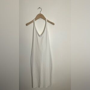 Babaton Aritzia White Sleeveless Slip Dress Minimalist Chic